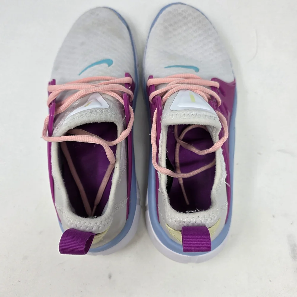 Nike Acalme Women's Size 9.5 White Purple‎ Blue Athletic Shoes AQ7459-101 *Read*